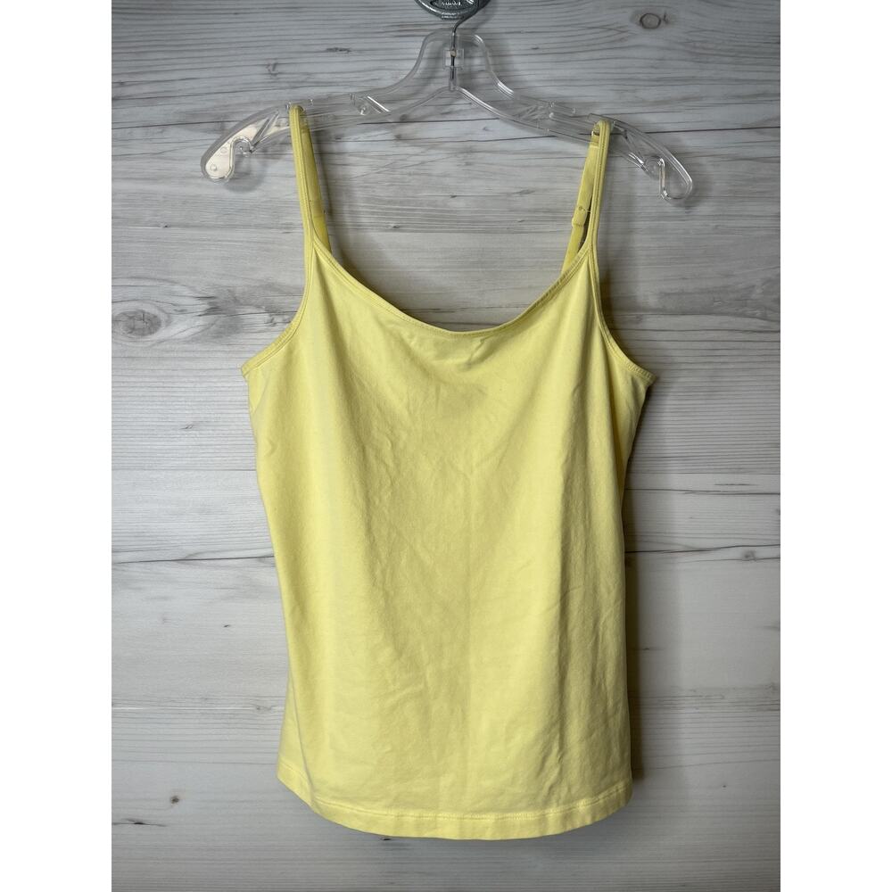 LL Bean Tank Top‎ Womens Medium Pima Cotton Spandex Adjustable Strap Camisole